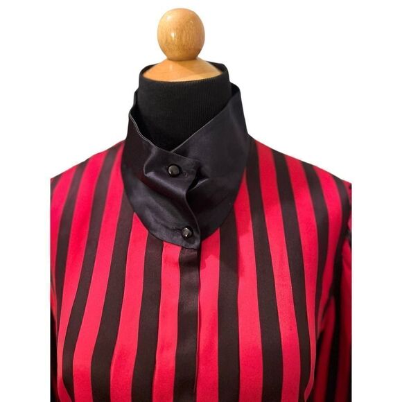 VALENTINO SILK VINTAGE VALENTINO BOUTIQUE SILK TOP BLOUSE SIZE 10 - Picture 4 of 7